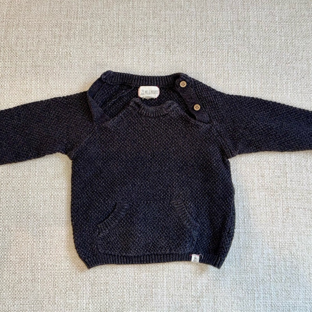 Me & Henry London Charcoal ROAN Sweater